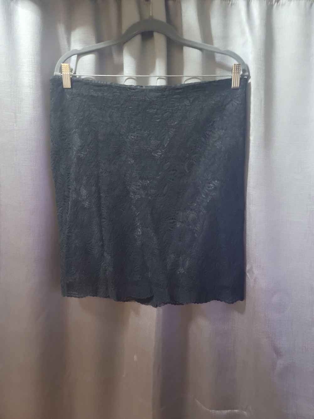 Kenar Black Lace Mini Skirt